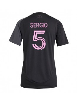 Inter Miami Sergio Busquets #5 Replika Borta Kläder Dam 2025-26 Kortärmad